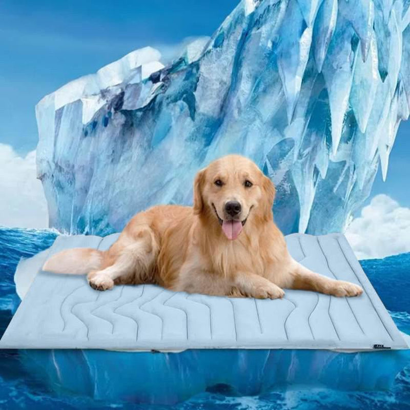 Vagascape &Zonli Cooling Mat, Eco-Friendly Cooling Pad, Cooling Pet Mats for Dogs and Cats Use in Crate, Tunk, Camping, Outdoors, Portable, Machine Washable, Durable, without Gel,Outdoorfun