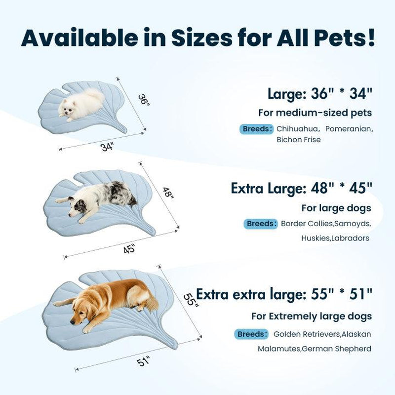 Vagascape &Zonli Cooling Mat, Eco-Friendly Cooling Pad, Cooling Pet Mats for Dogs and Cats Use in Crate, Tunk, Camping, Outdoors, Portable, Machine Washable, Durable, without Gel,Outdoorfun